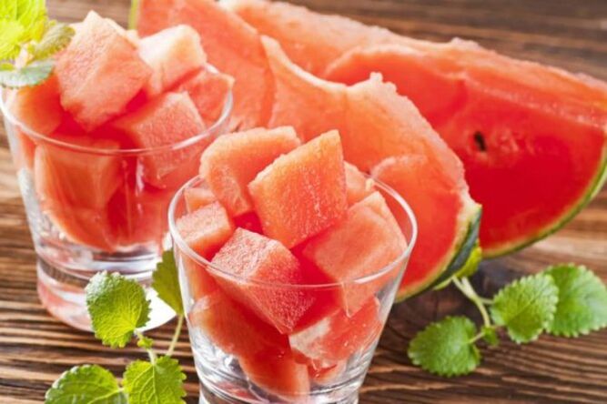 watermelon pulp in diet